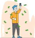 پیش‌نمایش فایل lottery-winner-male-stand-under-falling-money-rain-with-lucky-tickets-in-hand-4705555 از پک سرگرمی‌ها - نسخه 2