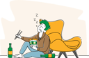 پیش‌نمایش فایل drunk-male-with-wok-box-in-hand-sleeping-on-floor-with-alcohol-bottles-4705473 از پک مراقبت بهداشتی و پزشکی