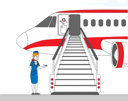 پیش‌نمایش فایل air-hostess-girl-inviting-passengers-on-airplane-boarding-4705727 از پک سفر ۲