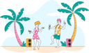 پیش‌نمایش فایل beach-party-on-exotic-tropical-resort-4705725 از پک سفر ۲
