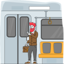 پیش‌نمایش فایل passenger-transport-in-metro-train-4705735 از پک سفر ۲