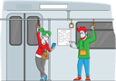 پیش‌نمایش فایل passenger-transport-in-metro-train-during-covid19-4705741 از پک سفر ۲