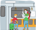 پیش‌نمایش فایل tourist-with-luggage-and-using-map-in-subway-train-4705736 از پک سفر ۲
