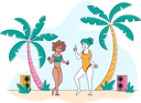 پیش‌نمایش فایل young-girls-enjoying-summer-beach-party-4705723 از پک سفر ۲