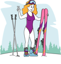 پیش‌نمایش فایل female-skiing-in-mountains-4705685 از پک ورزش ۲