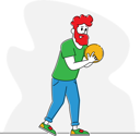 پیش‌نمایش فایل man-holding-ball-prepare-to-throw-hit-pins-4705679 از پک ورزش ۲