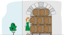 پیش‌نمایش فایل female-winemaker-tasting-wine-at-wine-cellar-with-oak-barrels-4705466 از پک غذا و نوشیدنی - نسخه 2