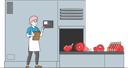پیش‌نمایش فایل meat-factory-female-worker-push-button-for-control-conveyor-belt-with-beef-production-4705455 از پک غذا و نوشیدنی - نسخه 2