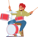 پیش‌نمایش فایل boy-drummer-playing-musical-composition-4981070 از پک کودکان