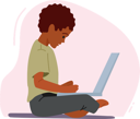 پیش‌نمایش فایل boy-sit-with-laptop-4981078 از پک کودکان