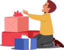 پیش‌نمایش فایل boy-with-gift-boxes-4981143 از پک کودکان