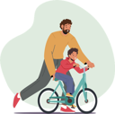 پیش‌نمایش فایل father-teaching-cycling-to-his-kid-4981113 از پک کودکان