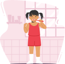 پیش‌نمایش فایل girl-brushing-her-teeth-4981088 از پک کودکان