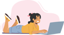 پیش‌نمایش فایل girl-working-on-laptop-4981074 از پک کودکان