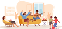 پیش‌نمایش فایل happy-family-home-party-4981144 از پک کودکان