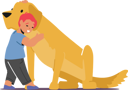 پیش‌نمایش فایل happy-kid-hug-big-fluffy-dog-4981105 از پک کودکان