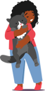 پیش‌نمایش فایل kid-girl-hugging-cat-4981096 از پک کودکان