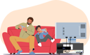 پیش‌نمایش فایل little-boy-with-dad-playing-video-games-4981115 از پک کودکان