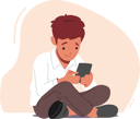 پیش‌نمایش فایل little-boy-with-smartphone-in-hands-4981072 از پک کودکان