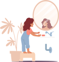 پیش‌نمایش فایل little-girl-looking-in-mirror-in-bathroom-4981084 از پک کودکان