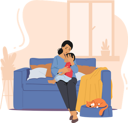 پیش‌نمایش فایل mother-pampering-kid-4981079 از پک کودکان