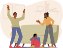 پیش‌نمایش فایل parents-fighting-front-of-child-4981044 از پک کودکان