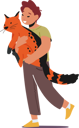 پیش‌نمایش فایل preteen-kid-hug-and-carry-cat-4981100 از پک کودکان