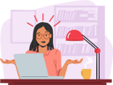 پیش‌نمایش فایل burned-down-businesswoman-with-headache-4980838 از پک افراد کسب و کار