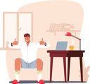 پیش‌نمایش فایل male-employee-doing-workout-at-work-place-4980835 از پک افراد کسب و کار