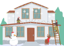 پیش‌نمایش فایل family-decorating-house-4980991 از پک تعطیلات و مهمانی‌ها