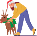 پیش‌نمایش فایل girl-decorating-christmas-reindeer-4980993 از پک تعطیلات و مهمانی‌ها