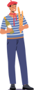 پیش‌نمایش فایل french-man-holding-wine-and-bread-4981367 از پک افراد با سبک وینتیج