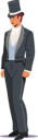 پیش‌نمایش فایل gentleman-wearing-top-hat-4981376 از پک افراد با سبک وینتیج