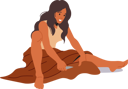 پیش‌نمایش فایل prehistoric-woman-sitting-on-ground-4981370 از پک افراد با سبک وینتیج
