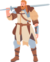 پیش‌نمایش فایل redhead-scandinavian-warrior-4981340 از پک افراد با سبک وینتیج