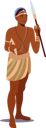 پیش‌نمایش فایل tribal-male-hunter-warrior-4981386 از پک افراد با سبک وینتیج