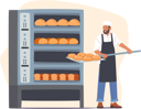 پیش‌نمایش فایل worker-putting-bread-dough-into-oven-for-baking-4981023 از پک حرفه