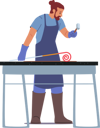 پیش‌نمایش فایل blacksmith-male-work-with-hammer-instrument-and-piece-of-hot-iron-5158689 از پک کارگران حرفه‌ای