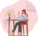 پیش‌نمایش فایل blogger-woman-trying-food-and-making-review-5273419 از پک غذا و نوشیدنی