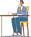 پیش‌نمایش فایل man-sitting-in-restaurant-and-eating-food-5273422 از پک غذا و نوشیدنی