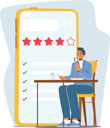 پیش‌نمایش فایل satisfied-foodie-trying-food-and-making-reviews-on-smartphone-app-5273418 از پک غذا و نوشیدنی