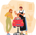 پیش‌نمایش فایل hairdresser-cutting-hair-of-kid-5273475 از پک کودکان و خانواده