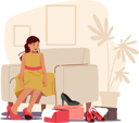 پیش‌نمایش فایل little-girl-trying-on-high-heeled-shoes-5273470 از پک کودکان و خانواده