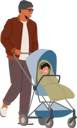 پیش‌نمایش فایل man-walking-with-child-in-carriage-5273465 از پک کودکان و خانواده