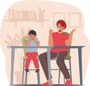 پیش‌نمایش فایل mother-and-son-learning-classes-at-home-5273473 از پک کودکان و خانواده