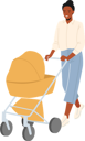 پیش‌نمایش فایل mother-pushing-carriage-with-newborn-baby-5273463 از پک کودکان و خانواده