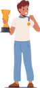 پیش‌نمایش فایل winner-boy-holding-cup-5273451 از پک کودکان و خانواده
