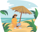 پیش‌نمایش فایل female-freelancer-working-on-laptop-5273501 از پک افراد