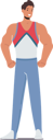 پیش‌نمایش فایل athlete-male-character-posing-in-uniform-5273510 از پک ورزشی