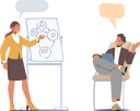 پیش‌نمایش فایل female-employee-giving-presentation-5550774 از پک افراد کسب و کار